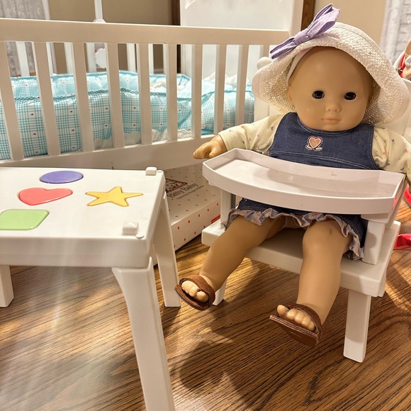 Toys Bitty Baby Crib Mobile High Chair And Bitty Bear Tea Set Poshmark